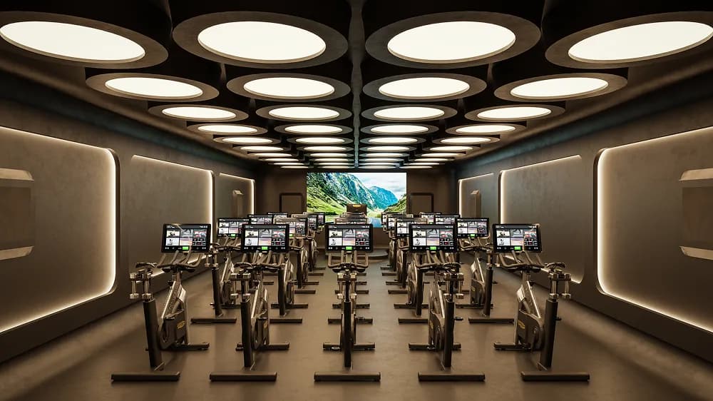 Cold spin studio interior